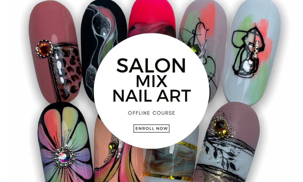 salon mix nail art course